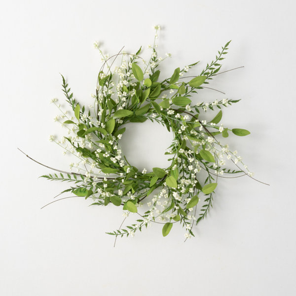 Artificial Lush Leaf And Berry Wreath Birch Lane